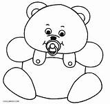 Teddy Coloring Bear Baby Pages Printable Getcolorings Getdrawings Cool2bkids Salvato Da sketch template