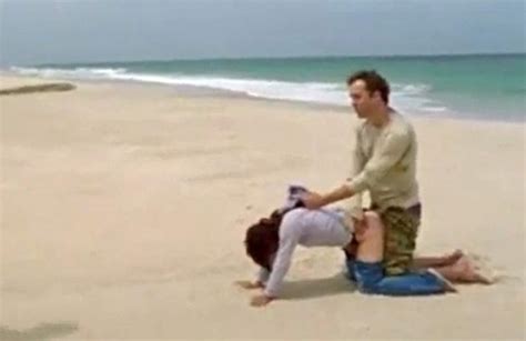 brunette forced sex scene at the beach in lost things