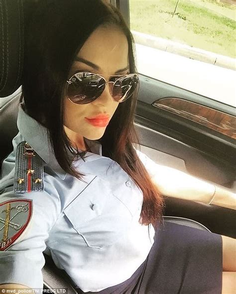 glamorous russian policewomen pose for pics on instagram daily mail