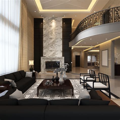 elegant living room  balcony  model max cgtradercom