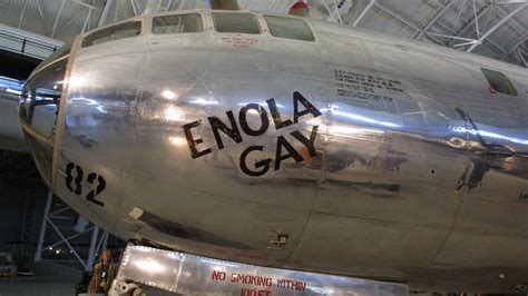 enola gay   aircraft  drop  atomic bomb itv news
