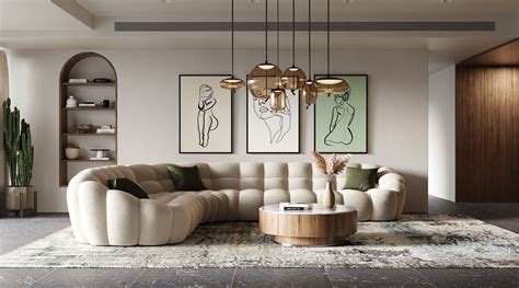 divani casa yolonda modern beige curved sectional sofa
