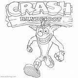 Crash Bandicoot Xcolorings sketch template
