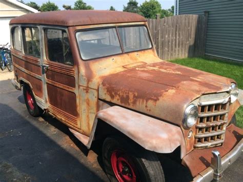 1951 Willys Station Wagon Rat Rod Surfer Woody Style