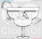 Strawberry Daiquiri Mascot Mad Royalty Clipart Cartoon Vector Thoman Cory sketch template