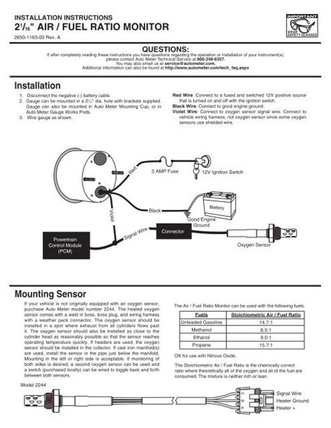 autometer volt gauge wiring diagram