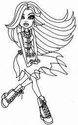Monster High Coloring Pages Printable Frankie Stein Kids Halloween sketch template