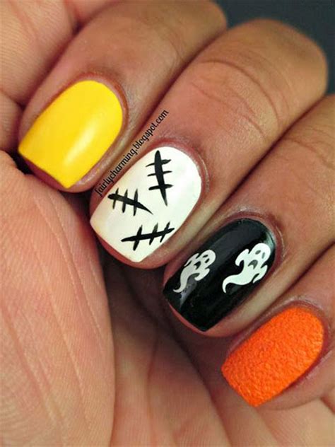 simple scary halloween nail art designs ideas trends stickers  modern fashion blog