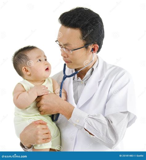 children  doctor stock image image  doctor check
