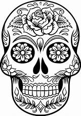 Totenmaske Muertos Mexikanische Sonia sketch template