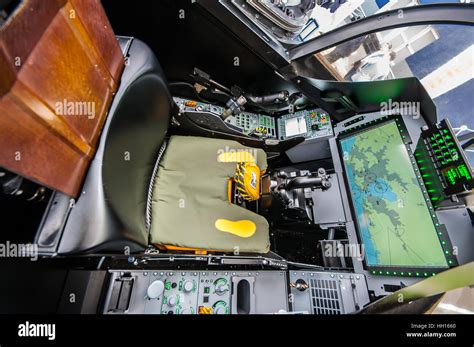 demo cockpit  saab gripen jas  single seat production version stock photo  alamy