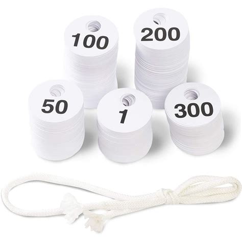 set reusable plastic coat room cloakroom check tags double sided
