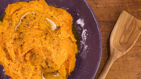 sunny anderson s roasted sweet potato mash rachael ray show