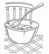 Coloring Soup Pages Bowl Sketch Template Library Clipart Popular Coloringhome sketch template
