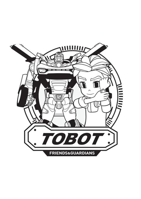 tobot coloring pages    print