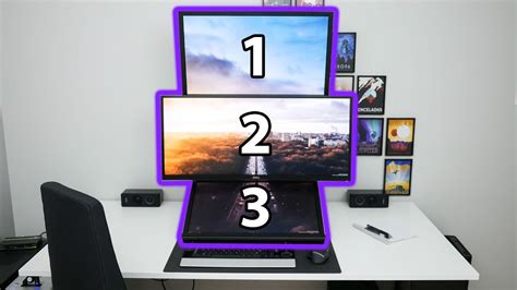stacked dual monitor setup top  bottom youtube