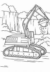 Digger Digging Tractor sketch template
