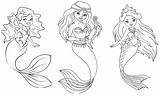 Sirenas Sirena Barbie Sirene Meerjungfrau Imagenparacolorear Sereias Stampare sketch template
