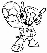 Voetbal Wk Fuleco Mascotte Wereldbeker Brazilie Flevoland Kids Ek Tekeningen Meer sketch template