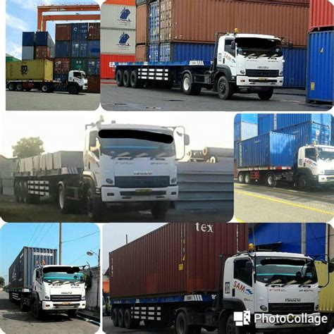 jasa sewa trucking trailer container cargo   feet surabaya