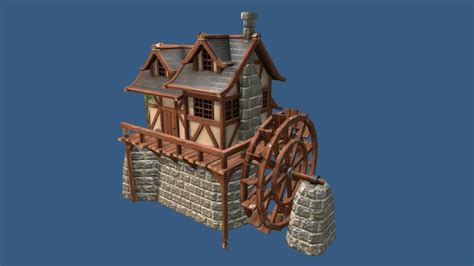 watermill 3d models sketchfab