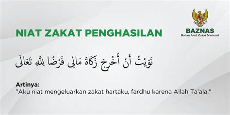 zakat penghasilan niat  menghitung   membayarnya baznas