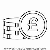 Colorare Monedas Monete Libra Libbra Ultracoloringpages sketch template