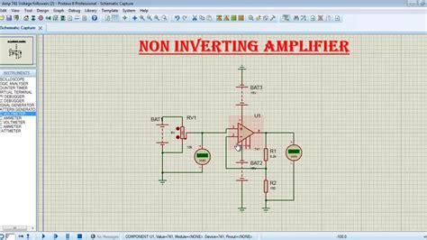 How To Work Op Amp 741 Non Inverting Circuit Youtube