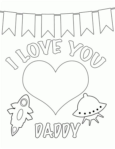 happy birthday daddy coloring page printable coloring home