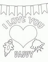 Coloring Birthday Happy Daddy Pages Printable Print sketch template