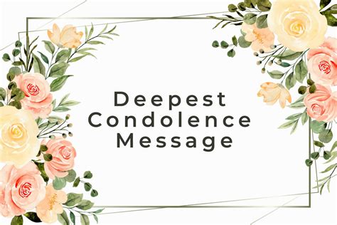 deepest condolences messages  quotes