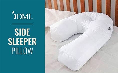 dmi hypoallergenic side sleeper pillow 1 count white amazon ca