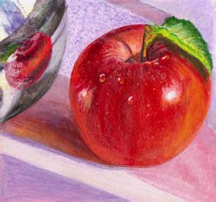 anita badami paintings  red apple