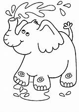 Coloring Elephant Pages Coloringpages1001 sketch template