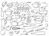 Cooking Drawn Illustration sketch template