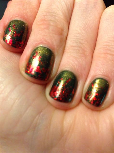 shellac christmas nails  krystal holiday nails christmas nails