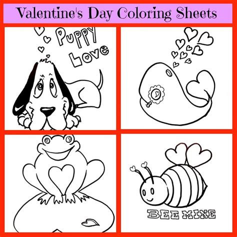 valentines day coloring sheets  valentine printable valentines