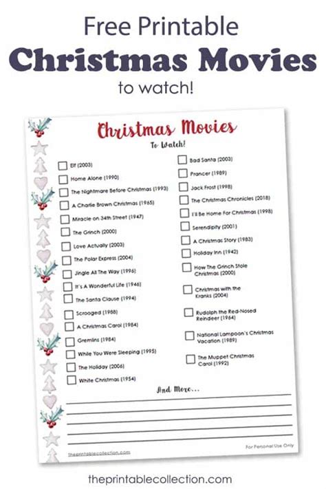 printable christmas  list  printable collection