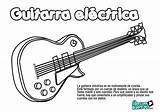 Instrumentos Guitarra Dibujos Electrica Guitarras Cuerda Musicales Actividades sketch template