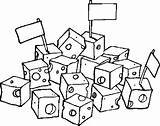 Cube Cubes sketch template