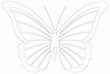 Butterfly Outline Shape Applique Coloring Use sketch template