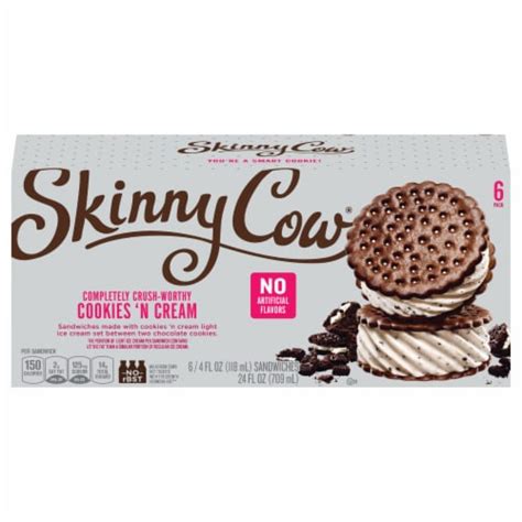 skinny cow® cookies and cream ice cream sandwiches 6 ct food 4 less