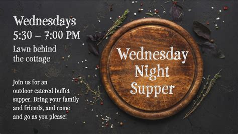 wednesday night suppers  presbyterian church  lake forest