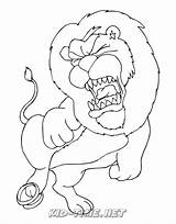 Coloring Lion Lions Sheet Animals Book Fun sketch template