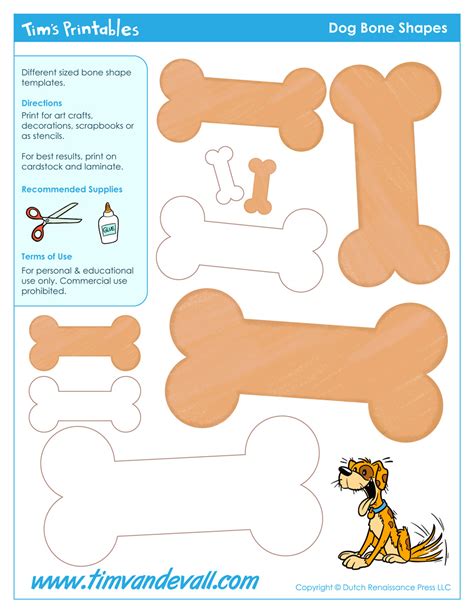 printable dog bone template printable world holiday