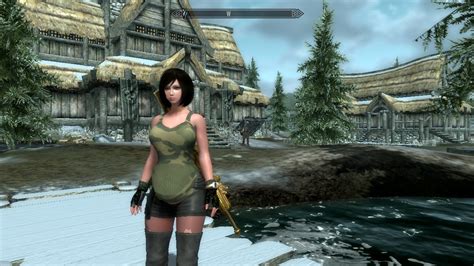 old pregnancy weighted tbbp body for bodyslide downloads skyrim