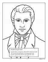 Joseph Smith Coloring Pages Lds Prophets Christ Prophet Jesus Vision Lesson First Color Printable Primary Mormon Church Temple Print Getcolorings sketch template
