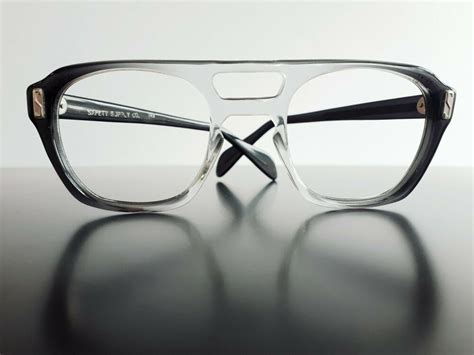 vintage safety supply co grey men eyeglasses 60s canada eyewear new