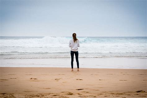 Hd Wallpaper Woman Standing Near Seashore During Daytime Woman