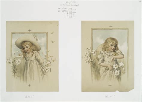 Easter Cards Entitled Goldie And Birdie Depicting A Girl With